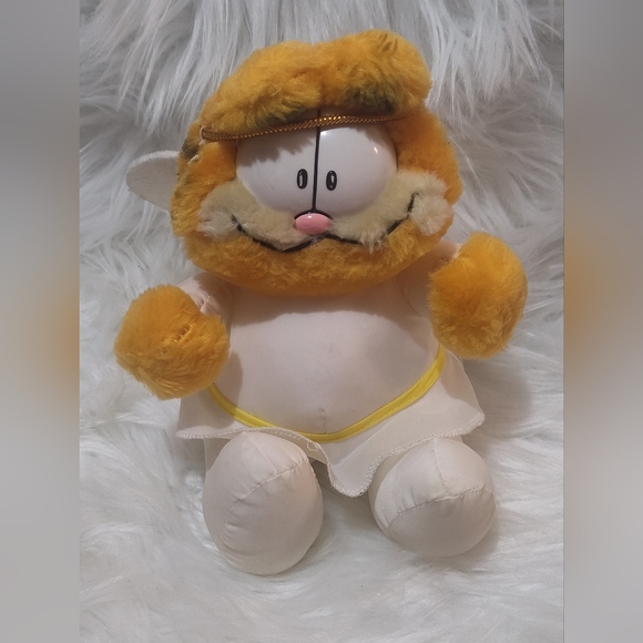 Vintage Garfield Christmas Angel/ Santa Plush Toys 1983 Bundle Of 3 - Picture 2 of 6